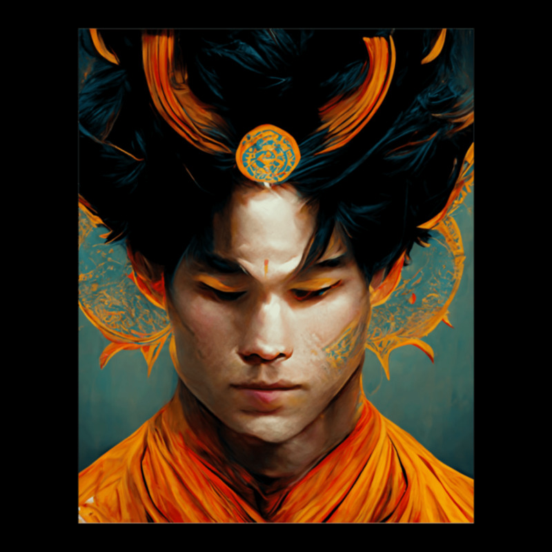 Goku Realistic Portrait Digital Art 3 Friend Pocket T-shirt | Artistshot