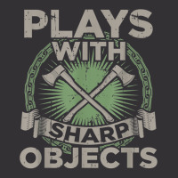 Funny Axe Throwing  Plays With Sharp Objects Ax Gift Vintage Short | Artistshot