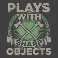 Funny Axe Throwing  Plays With Sharp Objects Ax Gift Vintage T-shirt | Artistshot