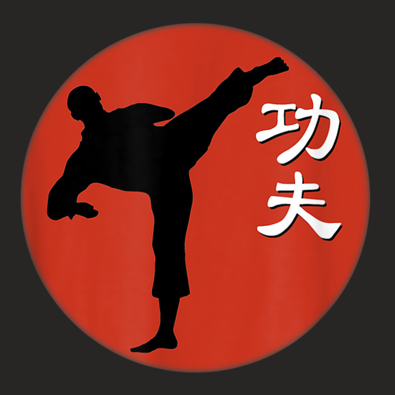 Martial Arts Fighter Tai Chi Qi Gong With Sign Kung Fu Ladies Fitted T-Shirt by Stunner | Artistshot