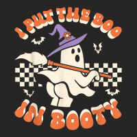 I Put The Boo In Booty Halloween Girl Ghost Funny Ladies Fitted T-shirt | Artistshot