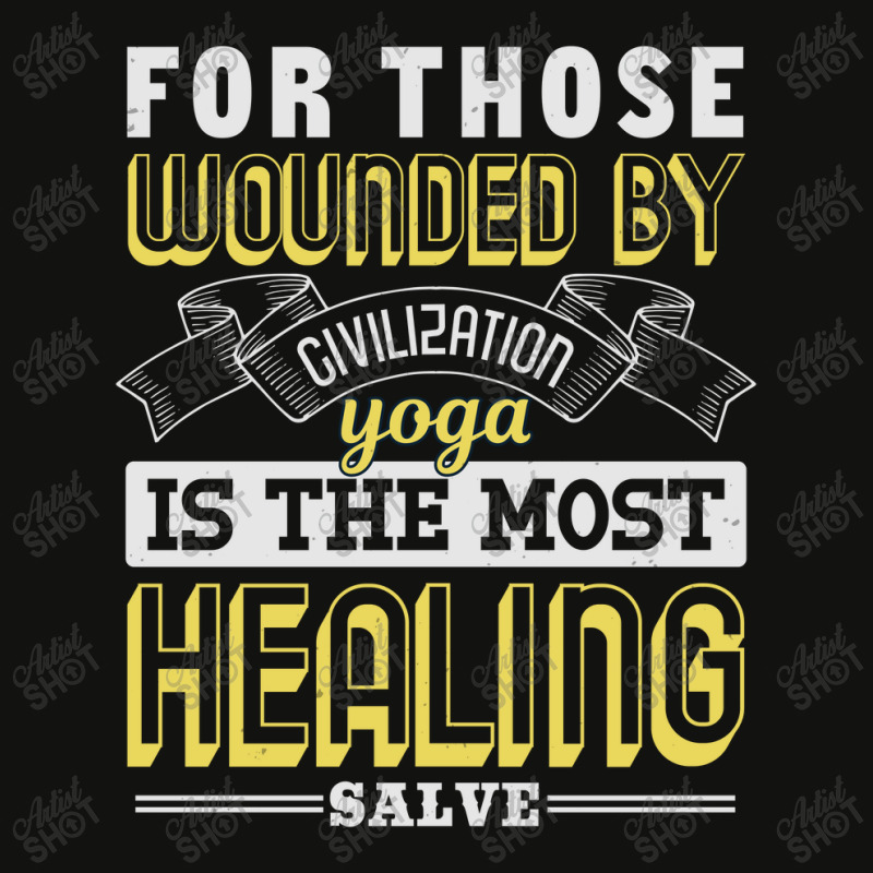 For Those Wounded By Civilization Yoga Is The Most Healing Salve Scorecard Crop Tee by KINARA | Artistshot