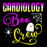 Cardiology Boo Crew Spider Ghost Halloween Halloween Cropped Hoodie | Artistshot