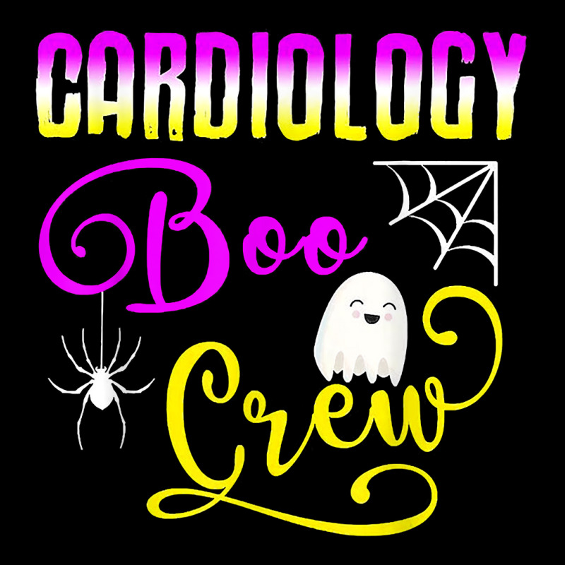 Cardiology Boo Crew Spider Ghost Halloween Halloween Cropped Hoodie by WillettaIngber | Artistshot