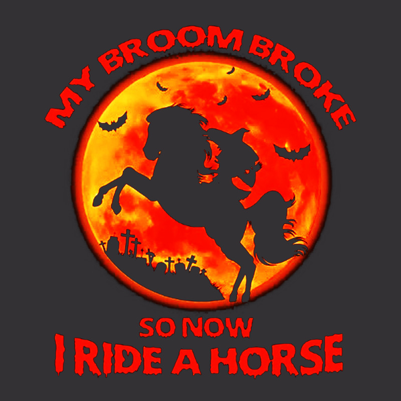 I Ride A Horse Halloween Vintage Hoodie | Artistshot