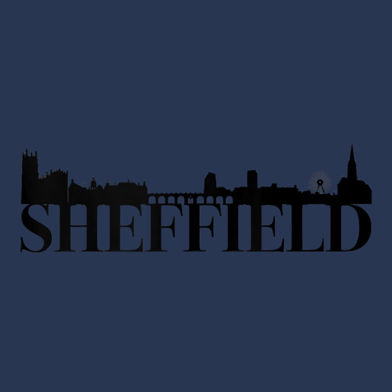 Sheffield England Uk City Skyline Silhouette Outline Sketch Tank Top Ladies Denim Jacket by cm-arts | Artistshot