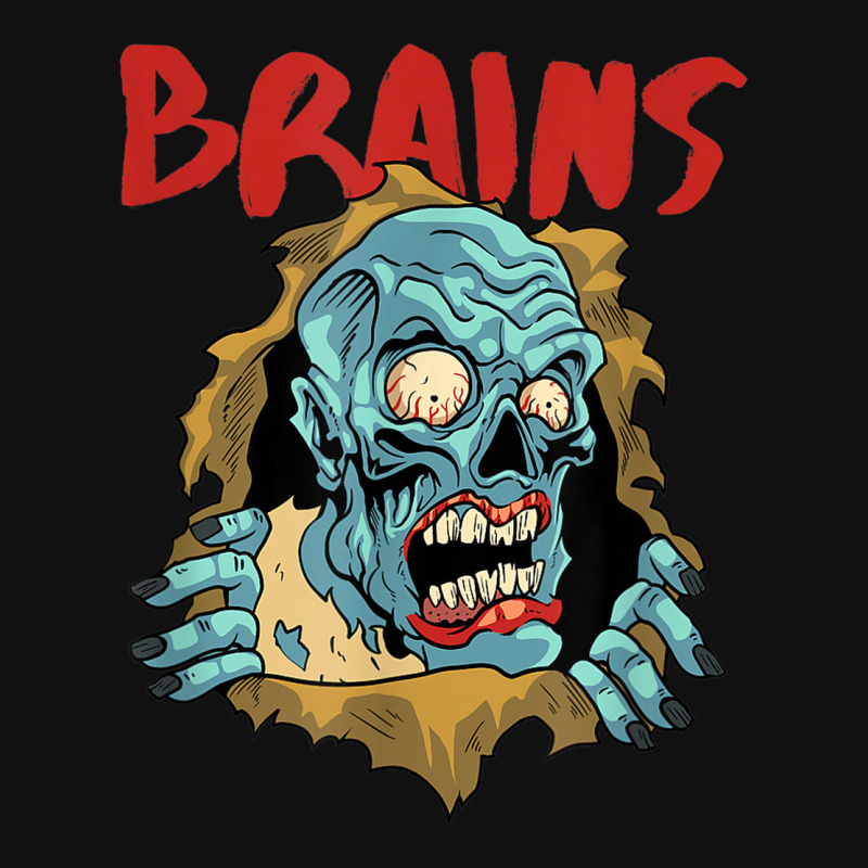 Zombie Brains Monster   Halloween Zombie License Plate | Artistshot