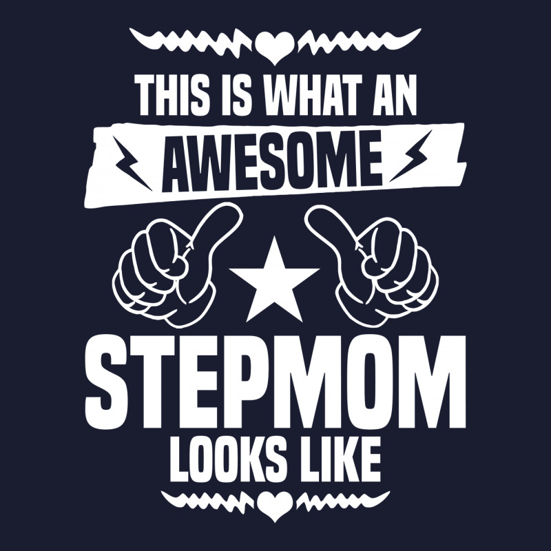 Custom Awesome Stepmom Looks Like Womens V Neck T Shirt By Tshiart Artistshot