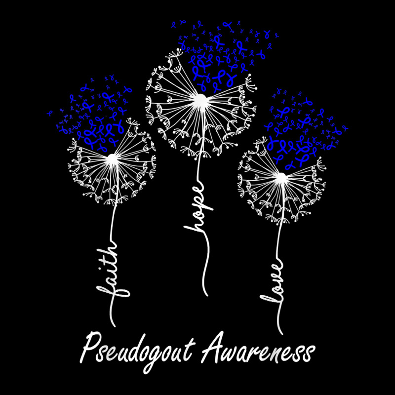 Pseudogout Awareness Faith Hope Love Dandelion T Shirt Long Sleeve Baby Bodysuit by cm-arts | Artistshot