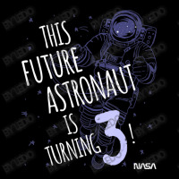 This Future Astronaut Is Turning 3 Outline Sketch Pocket T-shirt | Artistshot