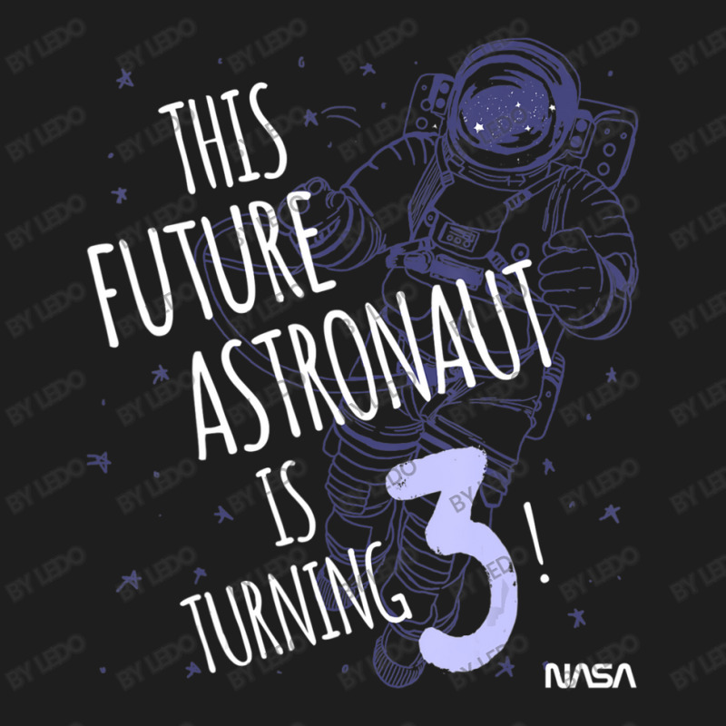 This Future Astronaut Is Turning 3 Outline Sketch Classic T-shirt by ledo | Artistshot