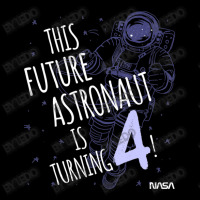 This Future Astronaut Is Turning 4 Outline Sketch Toddler Sweatshirt | Artistshot