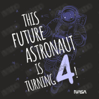 This Future Astronaut Is Turning 4 Outline Sketch Ladies Fitted T-shirt | Artistshot