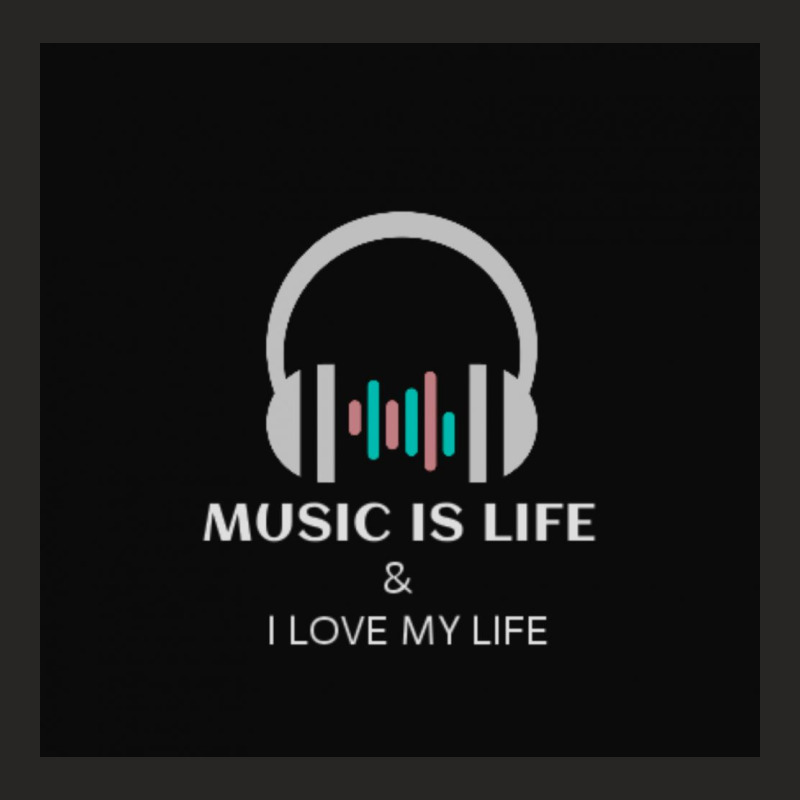 Music Is Life Ladies Fitted T-Shirt by Rupam's Creation | Artistshot