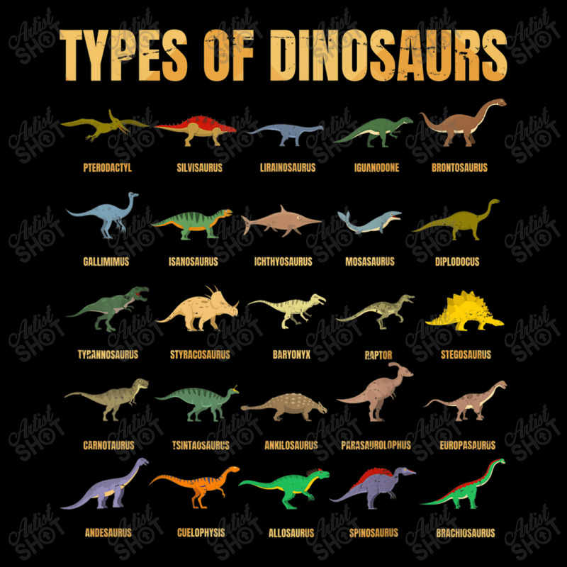 Types Of Dinosaurs Dino Identification Rex Dinosaur Type Cropped Hoodie by ValentinoHoover | Artistshot