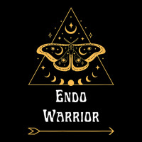 Endo Warrior Endometriosis Awareness Yellow Moon Phase Boho Cropped Sweater | Artistshot