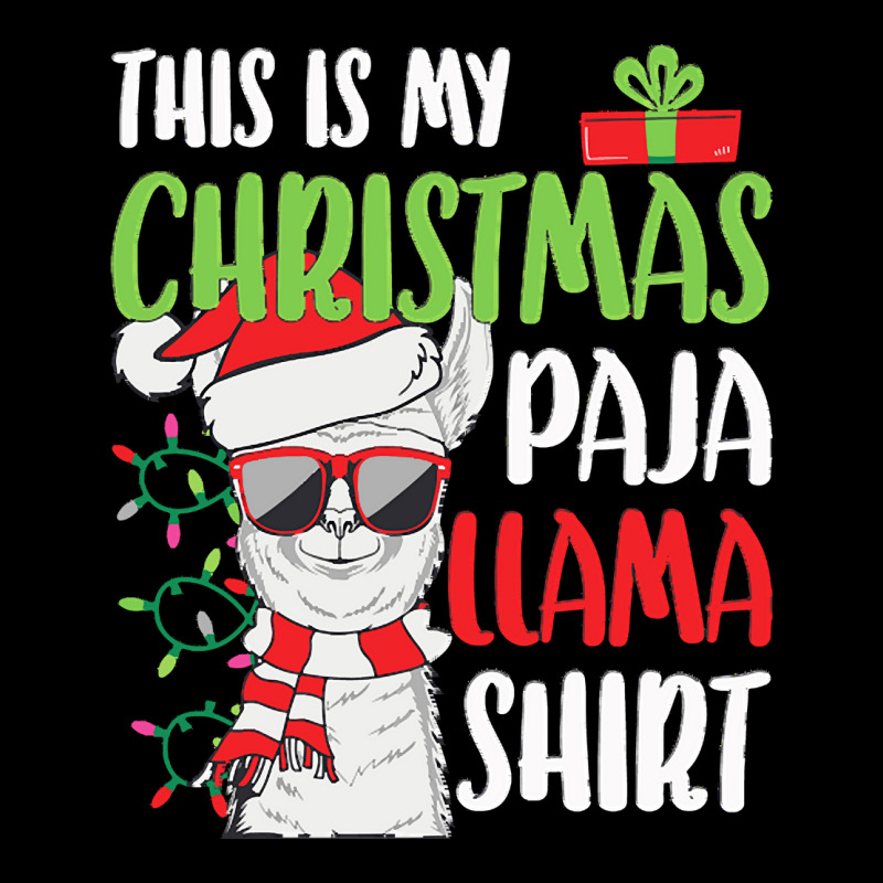 Llama Christmas Llama Christmas Pajama This Is My Paja Llama Funny Hol Adjustable Cap | Artistshot