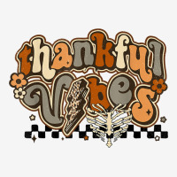 Retro Hippie Thanksgiving Thankful Vibes Lightning Bolt Fall T Shirt Classic T-shirt | Artistshot