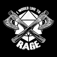 I Would Like To Rage D20 Barbarian Funny Tabletop Rpg Gamers Women's V-neck T-shirt | Artistshot