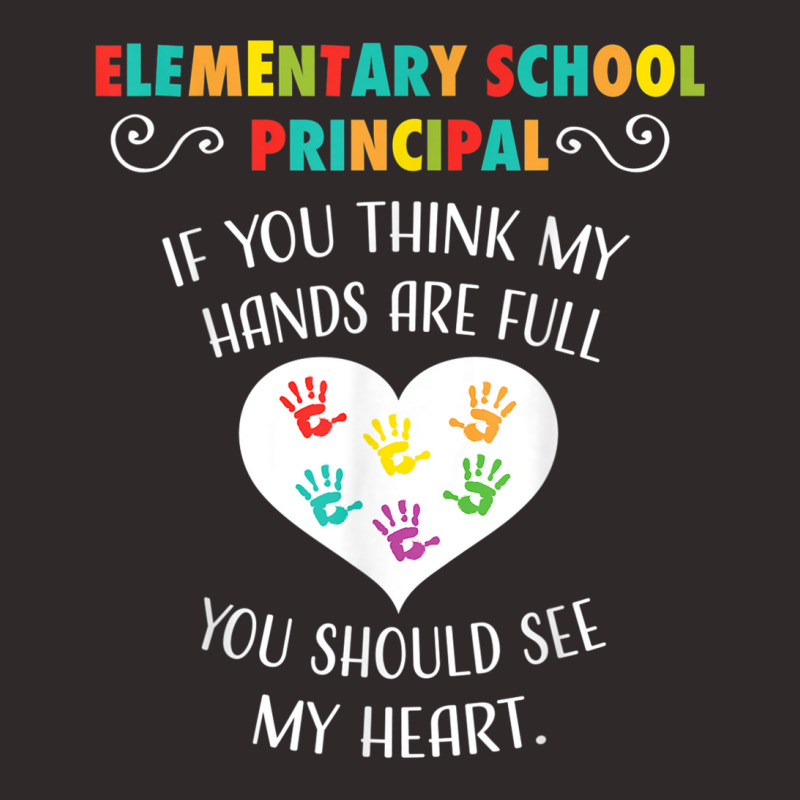 Elementary School Principal Appreciation Gift Heart Racerback Tank by JohannaMay | Artistshot