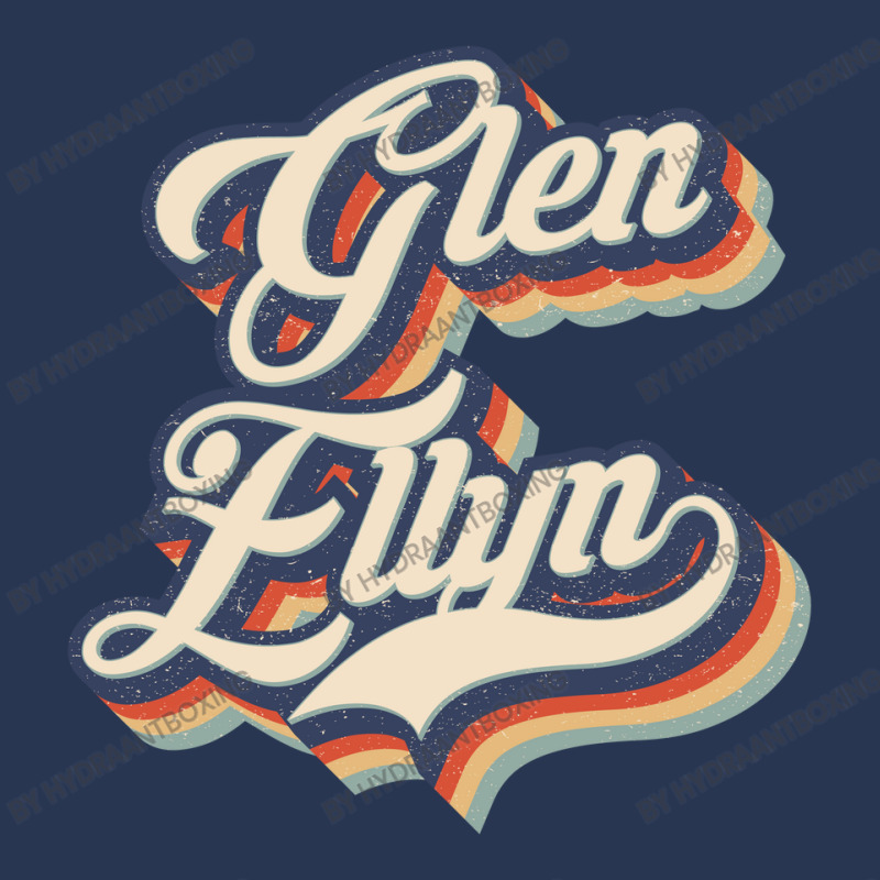 I Love Glen Ellyn City Usa Retro Vintage Men Denim Jacket | Artistshot