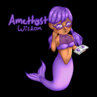 Amethyst Birthstone Mermaid 1 Pocket T-shirt | Artistshot