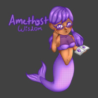 Amethyst Birthstone Mermaid 1 Vintage T-shirt | Artistshot