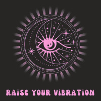 Raise Your Vibration Pink Manifestation Moon And Eye New Age T Shirt Ladies Fitted T-shirt | Artistshot