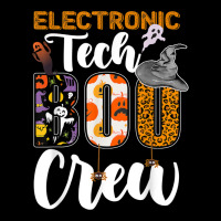 Electronic Tech Boo Crew Halloween Matching Technician Long Sleeve Baby Bodysuit | Artistshot