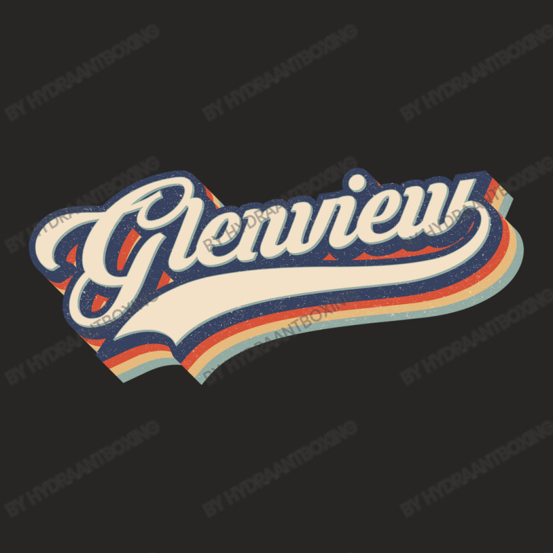 I Love Glenview City Usa Retro Vintage Ladies Fitted T-Shirt by HydraAntBoxing | Artistshot