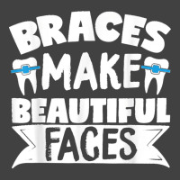 Braces Make Beautiful Faces Orthodontist Dentist Dental Vintage T-shirt | Artistshot