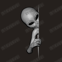 Grey Alien Peeking Zeta Reticuli Ufonaut Ufo Abduction Tank Top | Artistshot