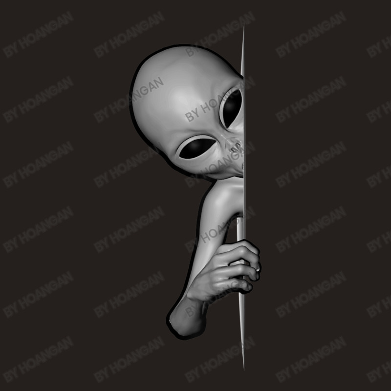 Grey Alien Peeking Zeta Reticuli Ufonaut Ufo Abduction Tank Top | Artistshot