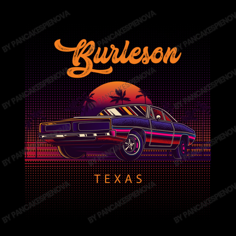 Burleson Texas Retro Vintage 80s 90s Muscle Cars Retrowave Aesthetic Cropped Sweater by pancakespienova | Artistshot