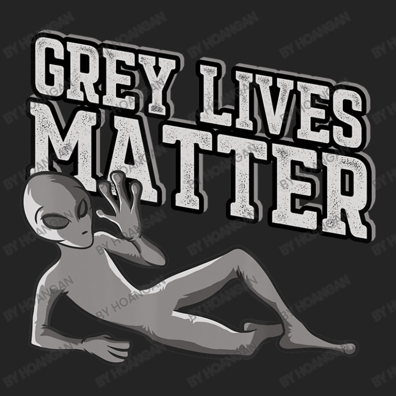 Grey Lives Matter Creepy Ufo Space Alien 3/4 Sleeve Shirt | Artistshot