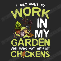 Chicken Cock I Just Want To Work In My Garden And Hang Out Chicken Quo Men's T-shirt Pajama Set | Artistshot