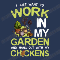 Chicken Cock I Just Want To Work In My Garden And Hang Out Chicken Quo Men Denim Jacket | Artistshot