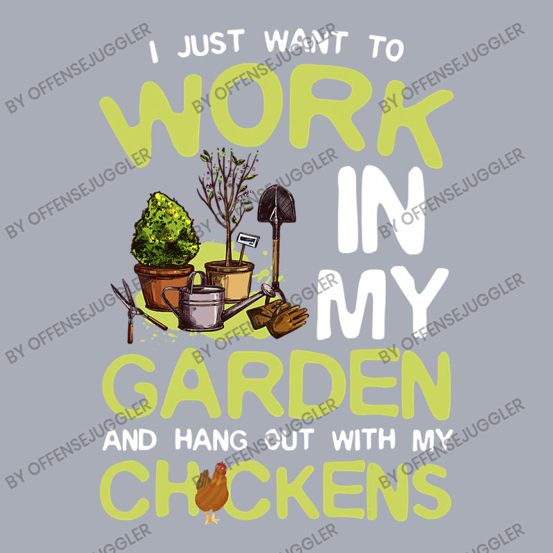 Chicken Cock I Just Want To Work In My Garden And Hang Out Chicken Quo Tank Dress by offensejuggler | Artistshot