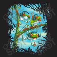 Tree Frog Trio Chillin' T-shirt | Artistshot