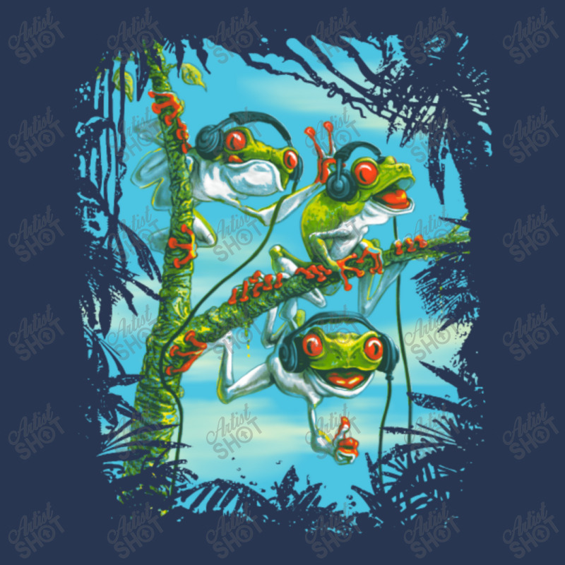 Tree Frog Trio Chillin' Men Denim Jacket | Artistshot