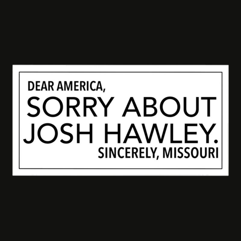 Sorry About Josh Hawley Scorecard Crop Tee by cm-arts | Artistshot