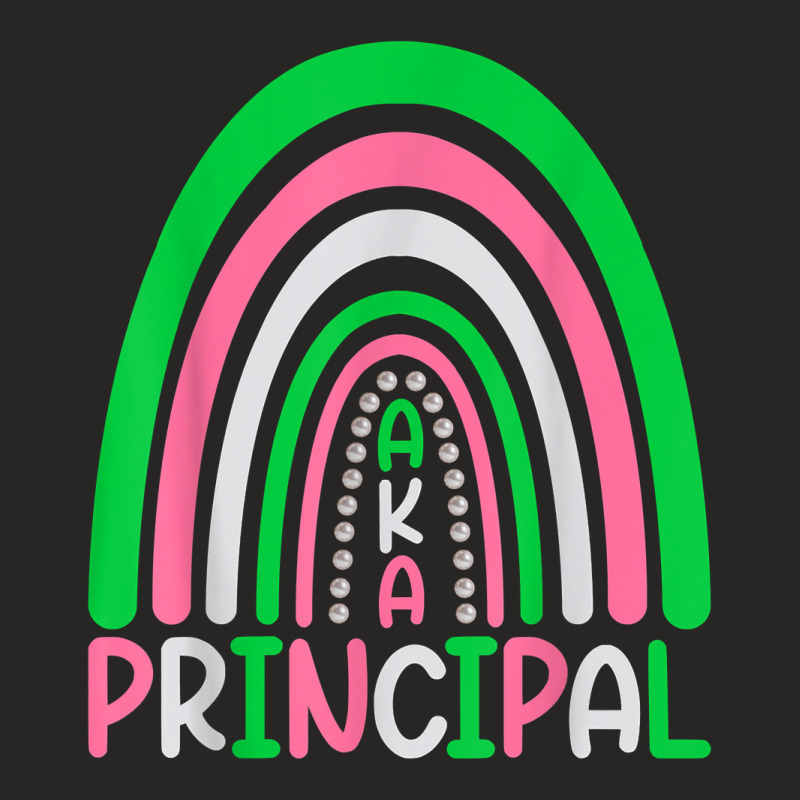 Principals Cute Rainbow Aka Principal Funny T Shirt Ladies Fitted T-Shirt by cm-arts | Artistshot