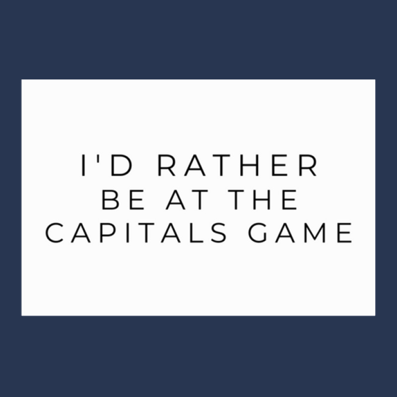 I'd Rather Be At The Capitals Game Ladies Denim Jacket by cm-arts | Artistshot