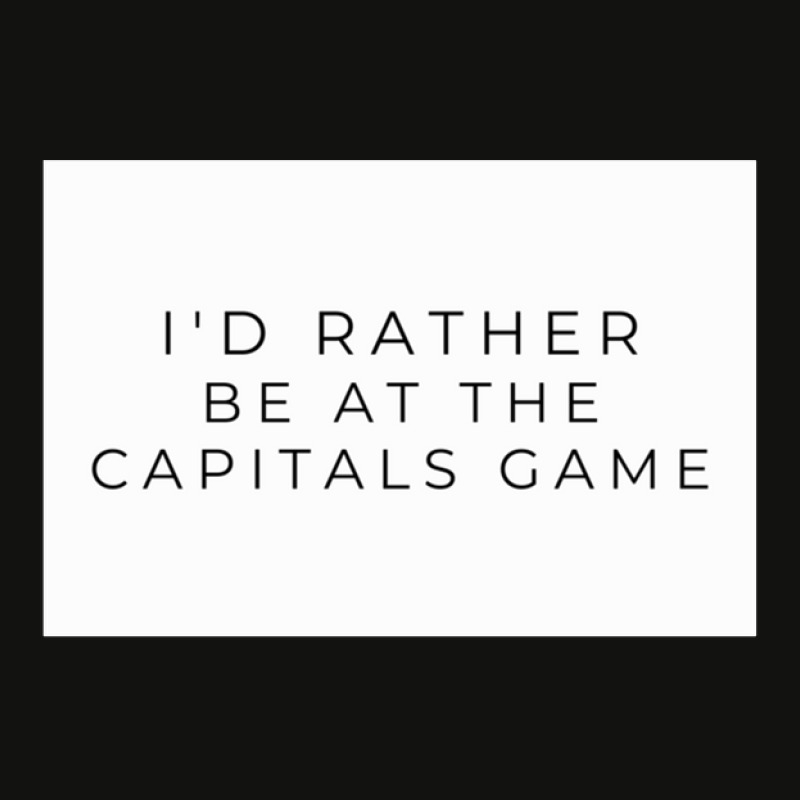 I'd Rather Be At The Capitals Game Scorecard Crop Tee by cm-arts | Artistshot