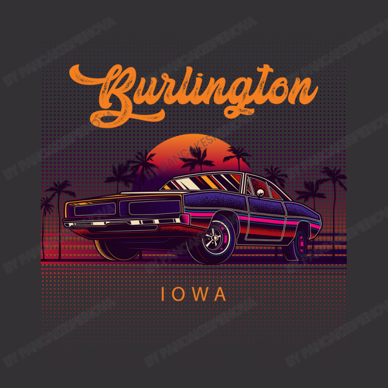 Burlington Iowa Retro Vintage 80s 90s Muscle Cars Retrowave Aesthetic Vintage Short | Artistshot