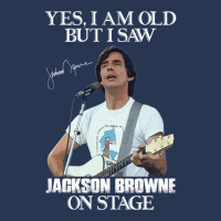 Yes I_m Old But I Saw Jackson Folk Browne On Stage Ladies Denim Jacket | Artistshot