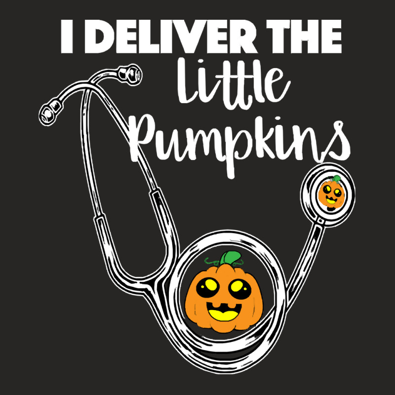 Obgyn Halloween I Deliver The Little Pumpkins Ladies Fitted T-Shirt by kelpfee | Artistshot