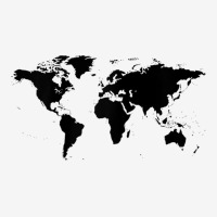 World Map Black Silhouette Countries Continents Raglan Baseball Tee Rectangle Patch | Artistshot