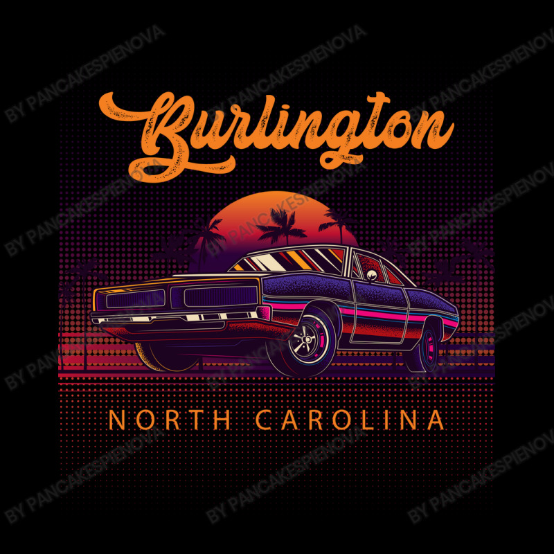 Burlington North Carolina Retro Vintage 80s 90s Muscle Cars Retrowave Adjustable Cap | Artistshot