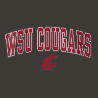 Womens Washington State Cougars Womens Arch Over Heather Gray V Neck T Bucket Hat | Artistshot